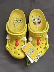 Crocs Spongebob Squarepants Classic Clog Mens Sizes 3-13 Womens Sizes 5-12