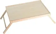 TEHAUX 1pc Computer Desk Study Desk Foldable Breakfast Table Foldable Laptop Bed Tablet Holder for Desk Folding Laptop Tray Portable Standing Bed Desk Laptop Stand for Desk Wooden Beige