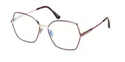Tom Ford FT5876-B Blue-Light Block 028 Men's Glasses Red Size 56 - Private Health Rebate - Blue Light Block Available