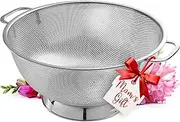Bellemain Micro-Perforated Stainless Steel 5-Quart Colander-Dishwasher Safe