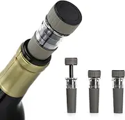 Cork Genius Wine-Saving Vacuum Sealers - Pocket-Sized, Vacuum Sealers for Wine Bottles - Airtight Wine Sealers for Saving Wine - Leak and Spill Resistant Wine Savers - Quick and Easy-to-Use (3 Pack)