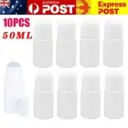 10PCS 50ML Plastic Roller Bottles Empty Refillable Bottle Essential Oils Perfume