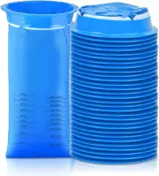 30 Pack Vomit Bags Disposable, 1000ml Emesis Bags, Barf Bags, Puke Bags for C...