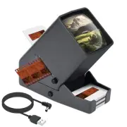 35mm Slide and Film Viewer Negative Viewer Desk Top LED Lighted Illuminated Vi