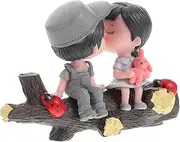 Lovely Couple Dashboard Ornament Cute Car Decoration for Interior Durable Little Girl and Boy Figures Car Accessories for All Models