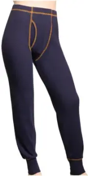 Watson's Watson's Waffle Base Layer Waffle Boys Pant Blue Lg Clothing