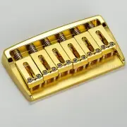NEW Gotoh 510FX-6 String Hardtail Solid Brass w/ Steel Saddles 10.5mm - GOLD