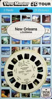 New Orleans Louisiana 3d View-Master 3 Reel Packet NEW SEALED - 1988