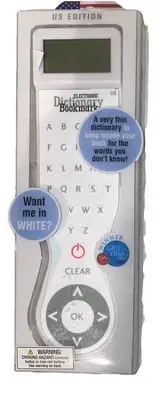 Electronic Dictionary Bookmark - USA Edition White