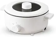 3L Electric Cooker Mini Pot, Adjustable Firepower Electric Hot Pot, Non Stick Frying Pan, Portable Beautiful Appearance, Electric Cooking Pot for Home Dorm