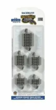 Bachmann HO Straight Connector Assortment Nickel Silver Track (2ea .75" BAC44592