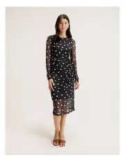 [REVIEW] Joy Spot Mesh Dress in Ink