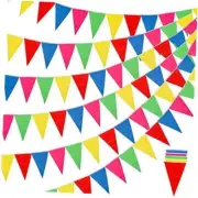 1020ft 720pcs Colorful Pennant Banner Flags Multicolor Bunting String