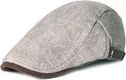 [BESTORI] Men's Cotton Flat Cap Ivy Adjustable Cabbie Driving Hat Newsboy Hats Winter