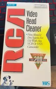 RCA Video Head Cleaner AV01HD SEALED Non-Abrasive Dry System VCR/VHS