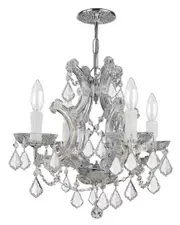 Crystorama 4-Light Maria Theresa Chandelier with Swarovski Crystals