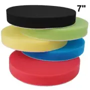 5pcs/Set 7 Inches Auto Car Round Flat Polishing Foam Buffing Sponge Pads/Tools