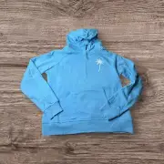Camp David NWT Blue Half-Zip Pullover Hoodie With Palm Tree Design Size M