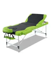 [Zenses] 3 Fold Aluminum Portable Massage Table 75cm in Green