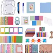 18-in-1 Instant Camera Acc ories Kit Repla ent for 8/9 Instant Film Camera with Case/Album/Selfie Mirror/Stickers/Frames/Lens Filter/Lanyard and More Multicolor One Size