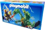 Playmobil 3912 Fire Breathing Dragon and Prince with Horse NEW SEALED