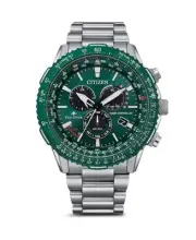 CITIZEN Men Analog Eco-Drive Casual Watch Classic Dress Green Dial Waterproof Ro