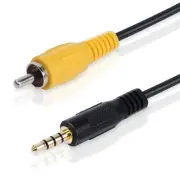 3.5 mm to RCA Video Cable 1/8 inch Male Plug to RCA Male Audio Adapter Cable ...