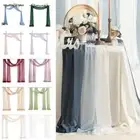 Semi-Sheer Gauze Table Runner Vintage Bohemian Decoration