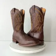 NEW Rod Patrick Mens Cowboy Boots 13A Perro Loco Brown Western Square Toe RPM113