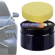 Car Wax Paste,Polish Tire Paste - Long-Lasting Protection UV-Resistant Shine Enhancer Auto Detailing Restoration For RV Motorcycle Exterior Care Paint