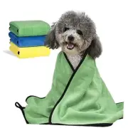3PCS Dog Towels for Drying, Super Absorbent Pet Green, Blue, Yellow Small
