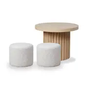 Mini Roo + Mini Moo Cream Two Seater Set