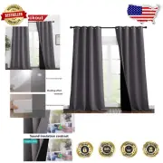 Wrinkle-Free Thermal Blackout Curtains for Stylish Home – Set of 2 Panels