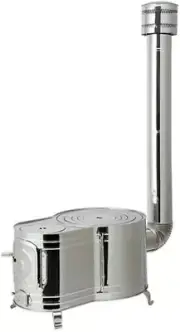 Homma Seisakusho stainless steel clock type 1 wood stove set Silver New