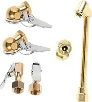 Air Chuck Set Brass Air Pump Connectors Quick Connect Fittings for Tire Gauge Inflator Adapters Multi-use for Compressor