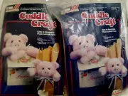 2 Cuddle Craft Pig Plush Small Pink Farm Animal Parts Westrim 9772 Lot DYI VTG