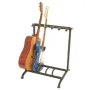Guitar Rack Holds 5 Guitars On Stage Concert Storage Stand Portable Electric Tri