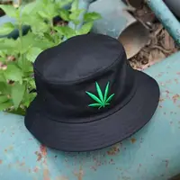 在飛比找蝦皮購物優惠-歐美 大麻葉 電繡 漁夫帽 WEED BUCKET HATS