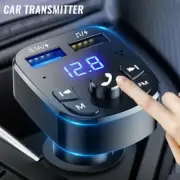 Bluetooth5.0 Wireless Handsfree Car FM Transmitter MP3 Player 2 USB Charger Kit