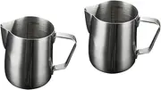 COHEALI 2 Pcs High Temperature Melting Wax Cup Melt Cup Accessories Melting Pot Candle Making Candle Making Pouring Pot Homemade Soap Candle Melting Pot Measuring Cup Metal Stainless Steel