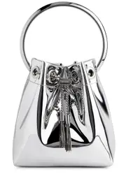 Jimmy Choo Bon Bon Metallic Leather top Handle bag - Silver ONE SIZE