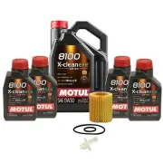 9L Motul 8100 X-CLEAN EFE 5W30 Wix Filter Engine Motor Oil Change Kit API SN