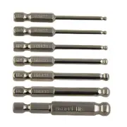 Sturdy Alloy Steel Magnetic Driver Bit Metric Hex Bit 1pc Ball End Hex Bit