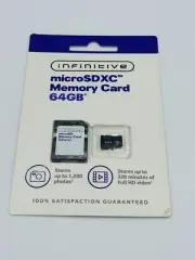 Infinitive microSDXC Memory Card 64GB with Adapter
