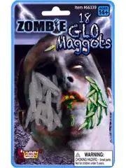 nEW Zombie Makeup Glow in Dark Maggots Costume Accessory Halloween prop Gross