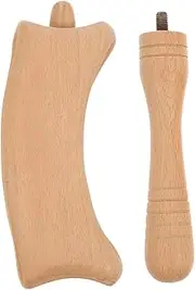 Scraping Stick Whole Stick Massage Tools Neck Muscle Sticks Handheld Shoulder Massage Stick Cervical Treatment Portable Wooden Back Massager Back Massage Tool Brown Beech