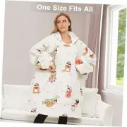 Wearable Blanket Hoodie, Oversized Sherpa Blanket Hoodie Adult Sloth