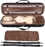 NSXAYIWE 4/4 Violin Box Hard Case with Hygrometer Stylish Design for Musicians Portable Data Storage Solution for Outdoor Use