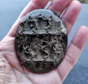 Simbircite-Ammonite Geode, ID 2155, 61x50 mm