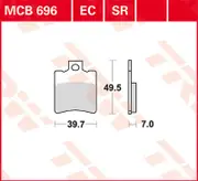 TRW Lucas Brake pad MCB696
